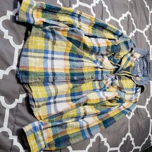 Button up pastel colored flannel